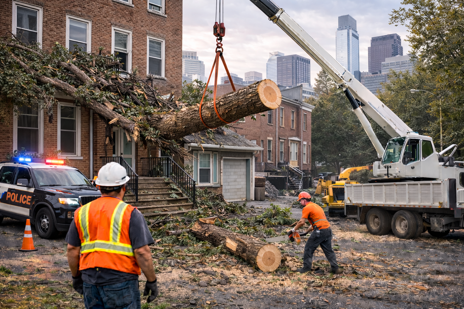 Emergency Tree Extraction - Professional Tree Services project in Buffalo, NY
