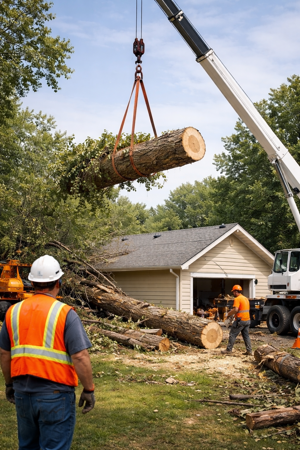 Advanced Rigging Operation - Professional Tree Services project in Buffalo, NY